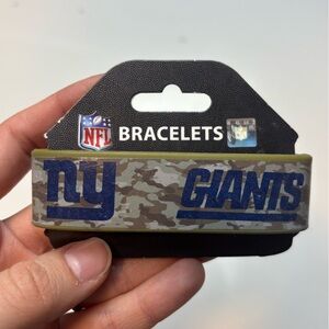 NY Giants Camo Camouflage Rubber Wristband NFL‎ Football